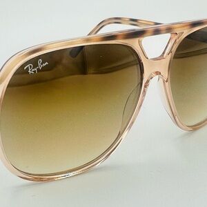 Ray-Ban Tortoise and Gold Aviator Sunglasses